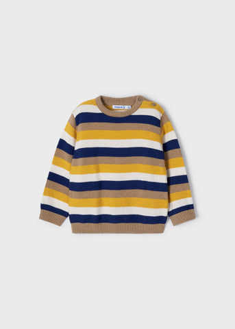 MAYORAL YELLOW & NAVY STRIPED SWEATER